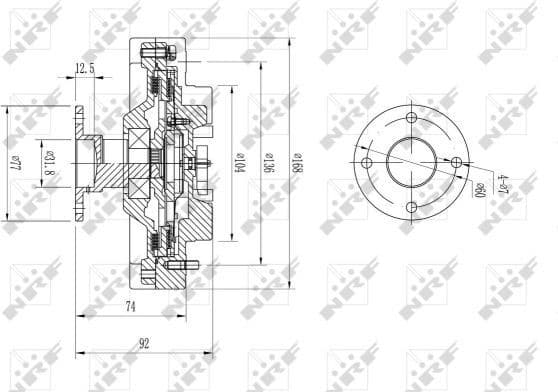 Clutch, radiator fan 49585 - image 2