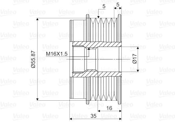Alternator Freewheel Clutch VALEO NEW SPARE PART 588051 - image 2