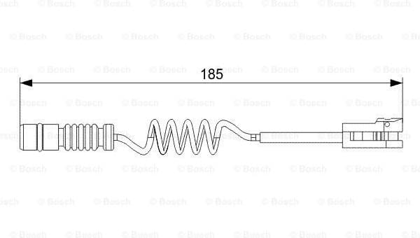 Warning Contact, brake pad wear 1987473007