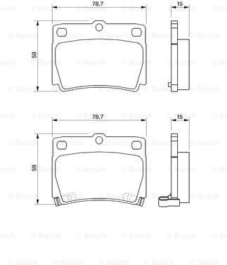 Brake Pad Set, disc brake 0986424711 - image 7