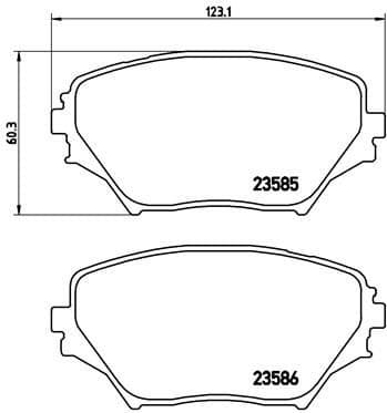 Brake Pad Set, disc brake PRIME LINE P83055