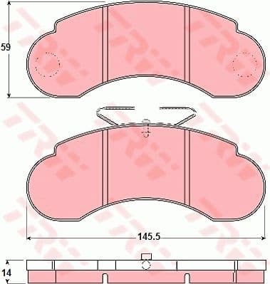 Brake Pad Set, disc brake GDB1114