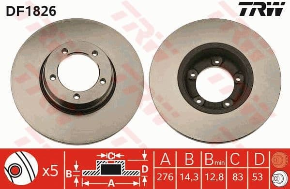 Brake Disc DF1826