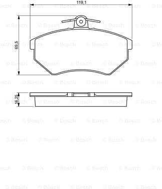 Brake Pad Set, disc brake 0986460943 - image 7