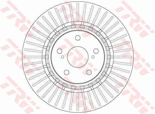 Brake discs kit front (2pcs), Top Quality DF6265 - image 3