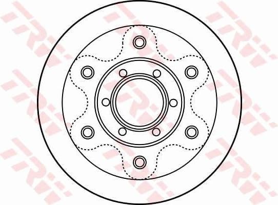 Brake Disc TRW SINGLE DF2788S - image 2