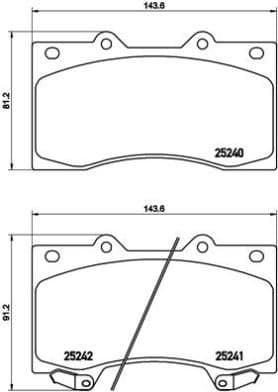 Brake Pad Set, disc brake PRIME LINE P56081