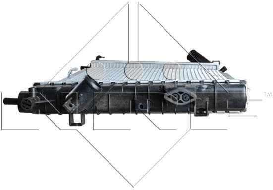 Radiator, engine cooling EASY FIT 53415 - image 4