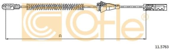 Cable Pull, parking brake 11.5763