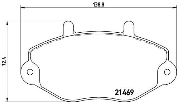 Brake Pad Set, disc brake PRIME LINE P24033