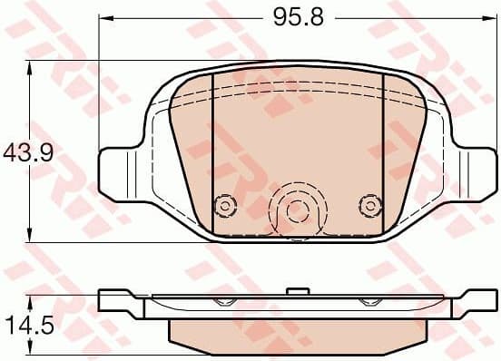 Brake Pad Set, disc brake COTEC GDB1981
