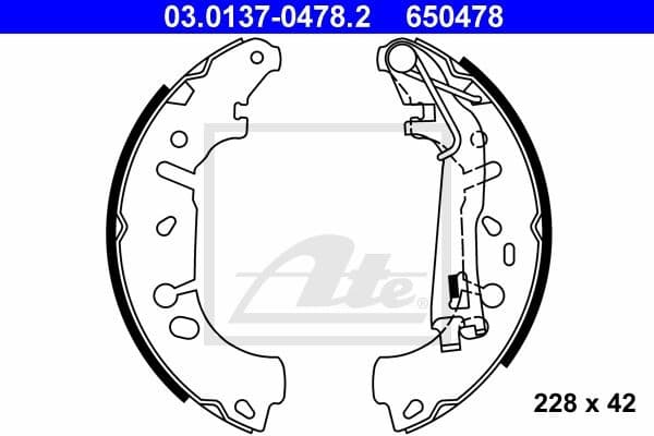 Brake Shoe Set 03.0137-0478.2