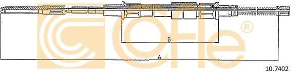 Cable Pull, parking brake 10.7402