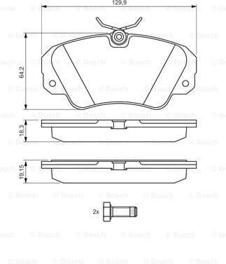 Brake Pad Set, disc brake 0986460939 - image 7