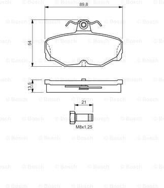 Brake Pad Set, disc brake 0986469810 - image 7