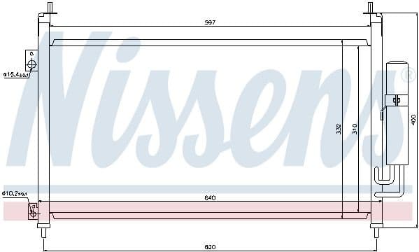 Condenser, air conditioning ** FIRST FIT ** 94875