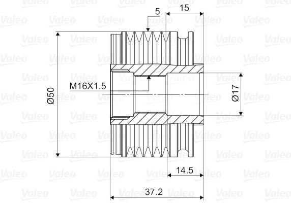 Alternator Freewheel Clutch VALEO NEW SPARE PART 588025 - image 2