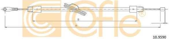 Cable Pull, parking brake 10.9590