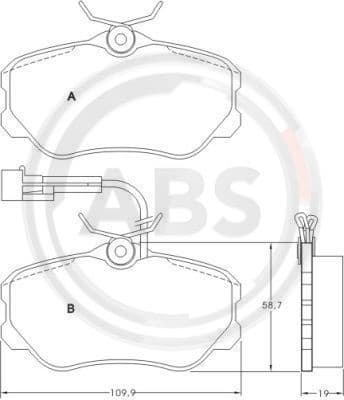 Brake Pad Set, disc brake 36655