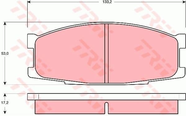 Brake Pad Set, disc brake GDB1022
