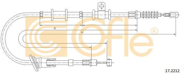 Cable Pull, parking brake 17.2212