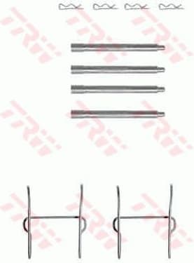 Accessory Kit, disc brake pad PFK357