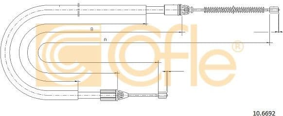 Cable Pull, parking brake 10.6692