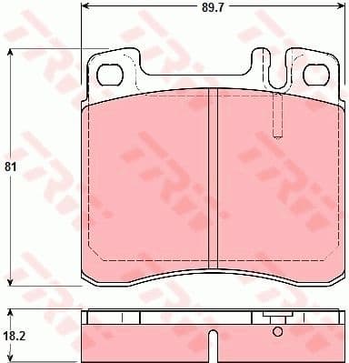 Brake Pad Set, disc brake GDB1122