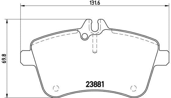 Brake pads front, Top Quality P50057