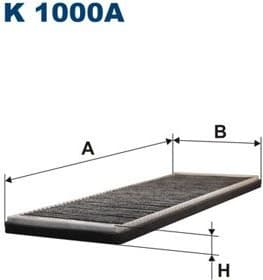 Filter, cabin air K1000A