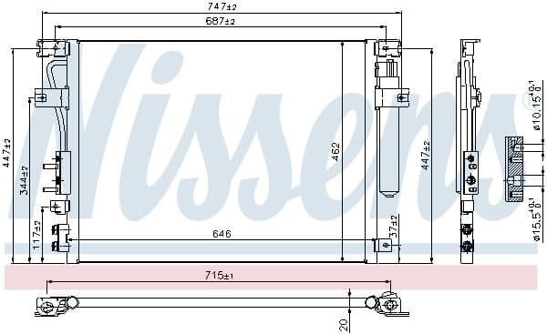 Condenser, air conditioning ** FIRST FIT ** 940348