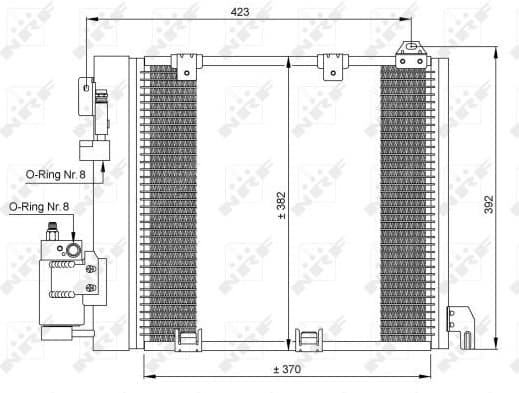 Condenser, air conditioning EASY FIT 35302