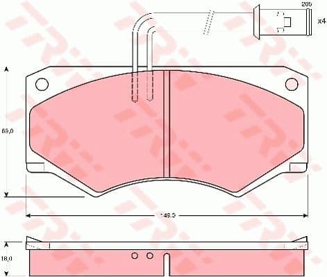 Brake Pad Set, disc brake GDB390