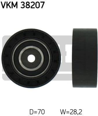 Deflection/Guide Pulley, V-ribbed belt VKM 38207