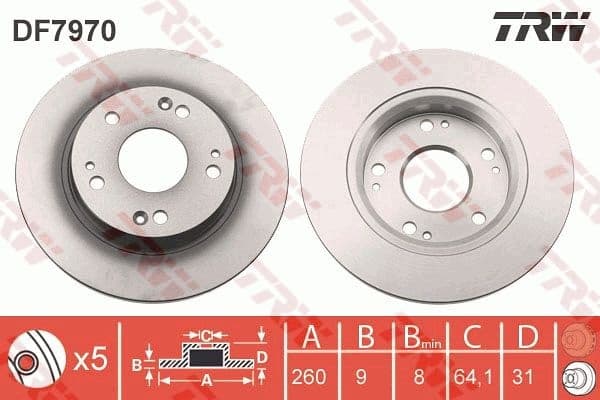 Brake Disc DF7970