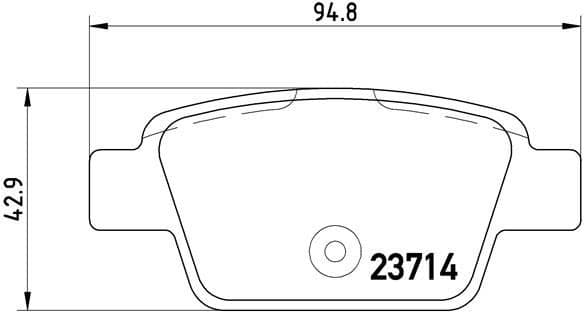 Brake Pad Set, disc brake PRIME LINE P23080