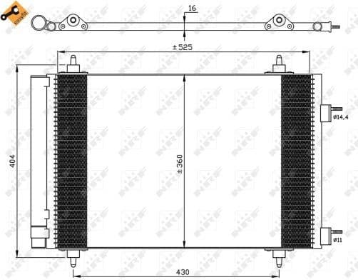 Condenser, air conditioning EASY FIT 35611