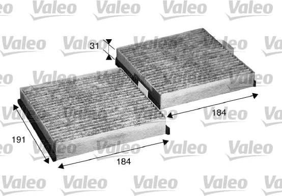 Filter, cabin air VALEO PROTECT 715568