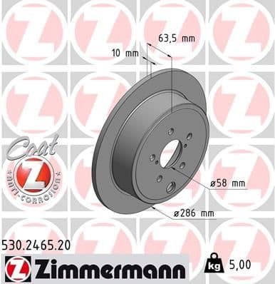 Brake Disc COAT Z 530.2465.20