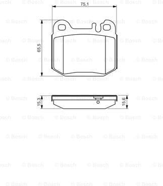 Brake Pad Set, disc brake 0986494410 - image 7