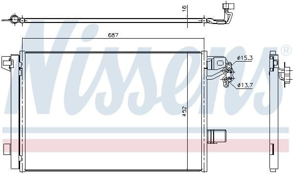 Condenser, air conditioning ** FIRST FIT ** 940345
