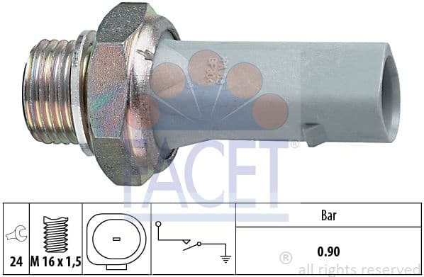Oil Pressure Switch Made in Italy - OE Equivalent 7.0150 - image 2