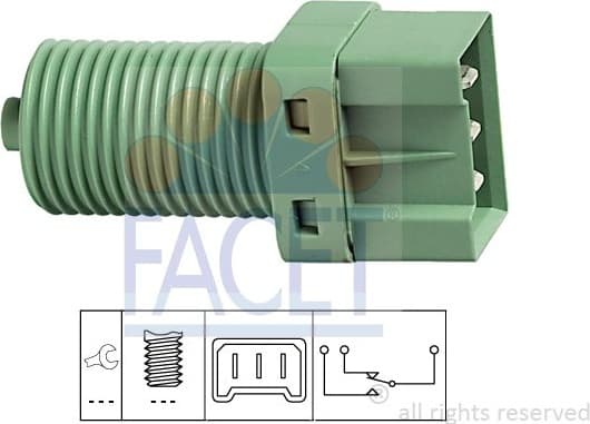 Stop Light Switch Made in Italy - OE Equivalent 7.1131