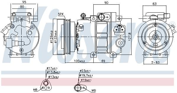 Compressor, air conditioning ** FIRST FIT ** 89292