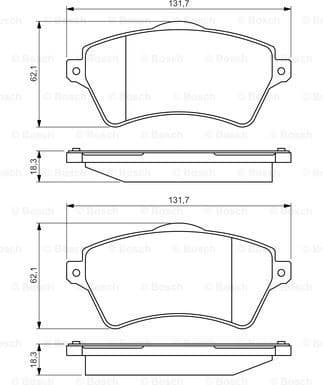 Brake Pad Set, disc brake 0986424721 - image 7