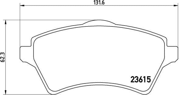 Brake Pad Set, disc brake PRIME LINE P44011