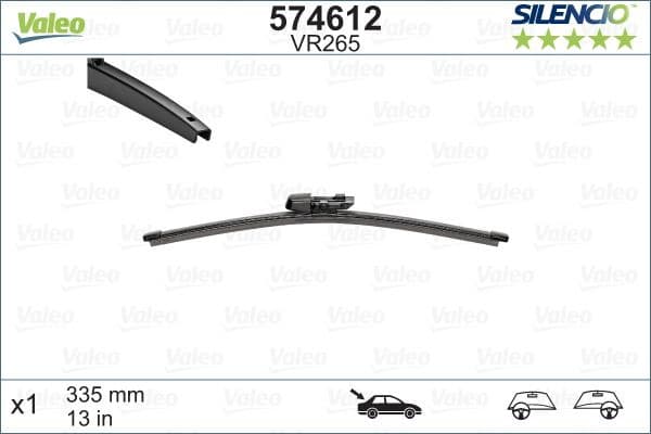 Wiper Blade SILENCIO REAR 574612