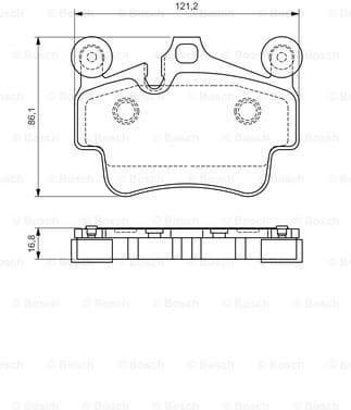 Brake Pad Set, disc brake 0986494567