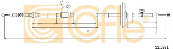 Cable Pull, parking brake 11.5831