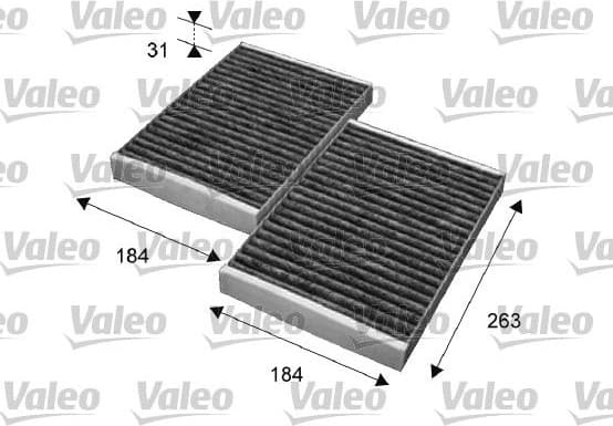 Filter, cabin air VALEO PROTECT 715643